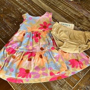 Carter’s Baby Girl A-Line Dress and Diaper Cover